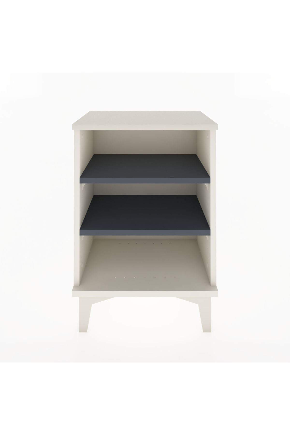 Arges Komodin 2 Raflı 44x30x64 Aytaşı-Antrasit