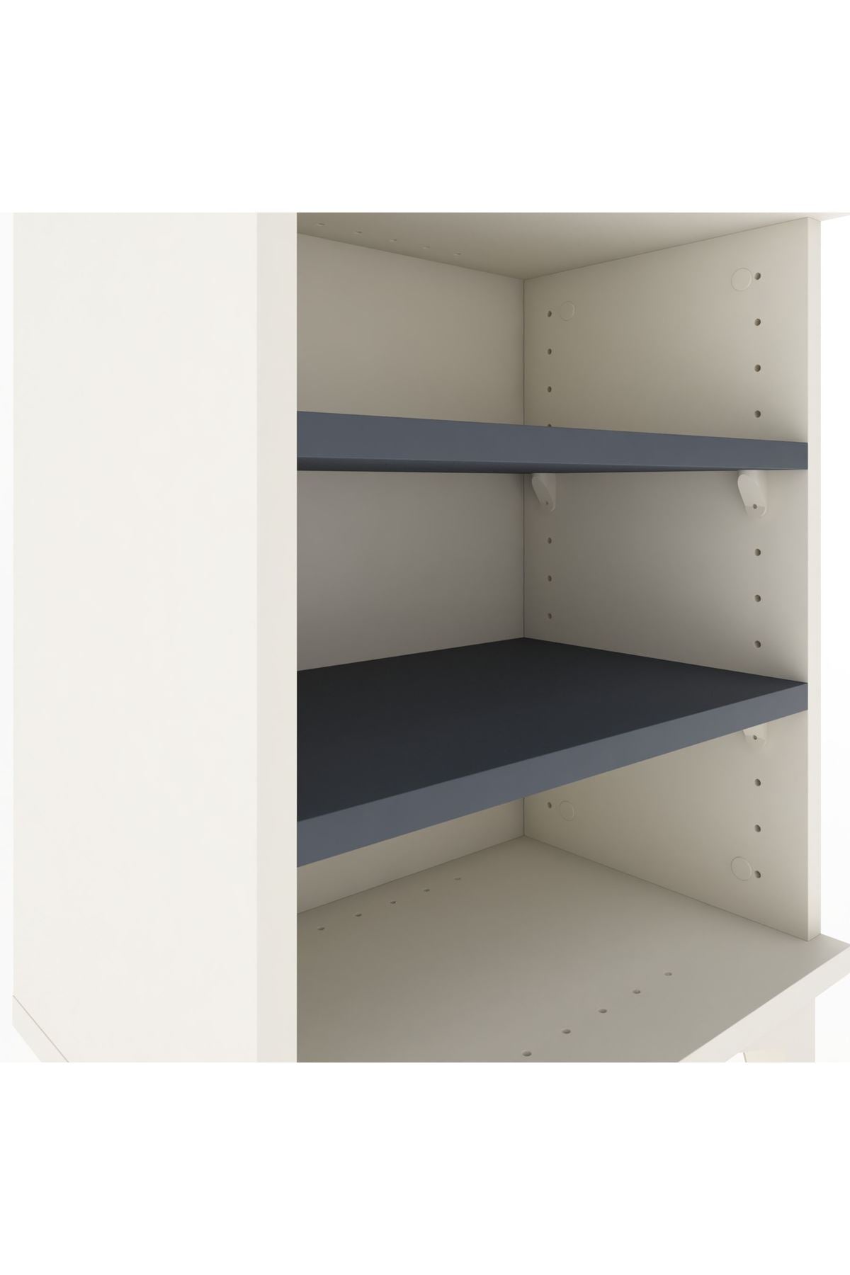 Arges Komodin 2 Raflı 44x30x64 Aytaşı-Antrasit