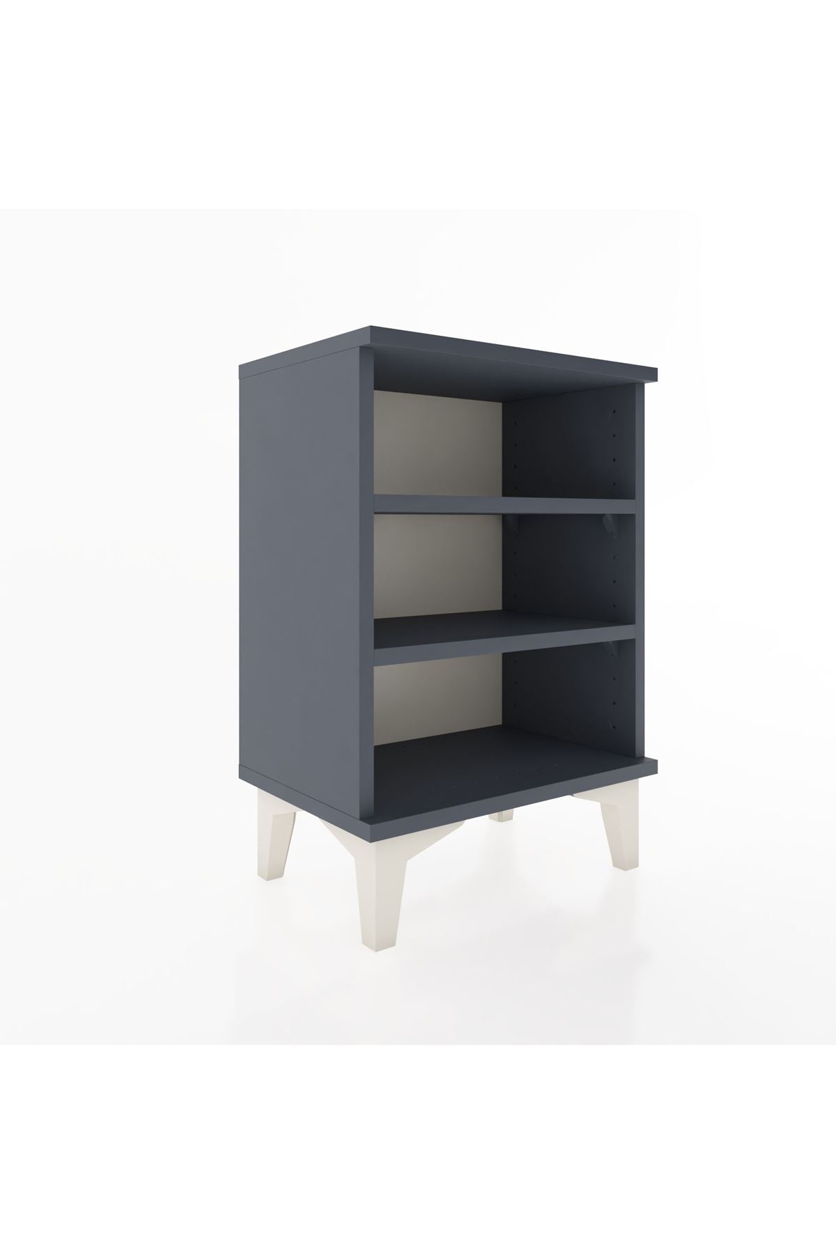 Arges Komodin 2 Raflı 44x30x64 Antrasit-Antrasit