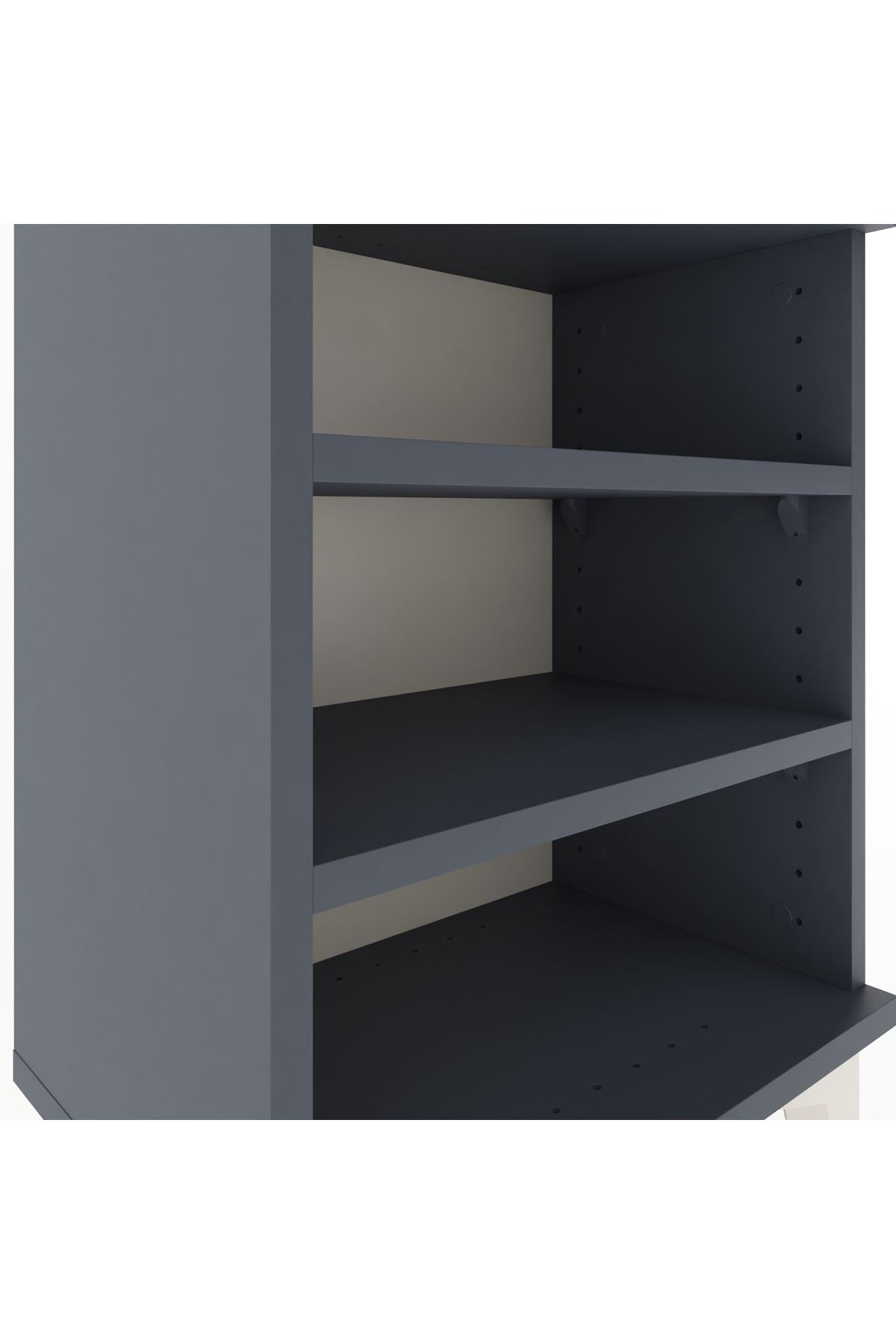 Arges Komodin 2 Raflı 44x30x64 Antrasit-Antrasit