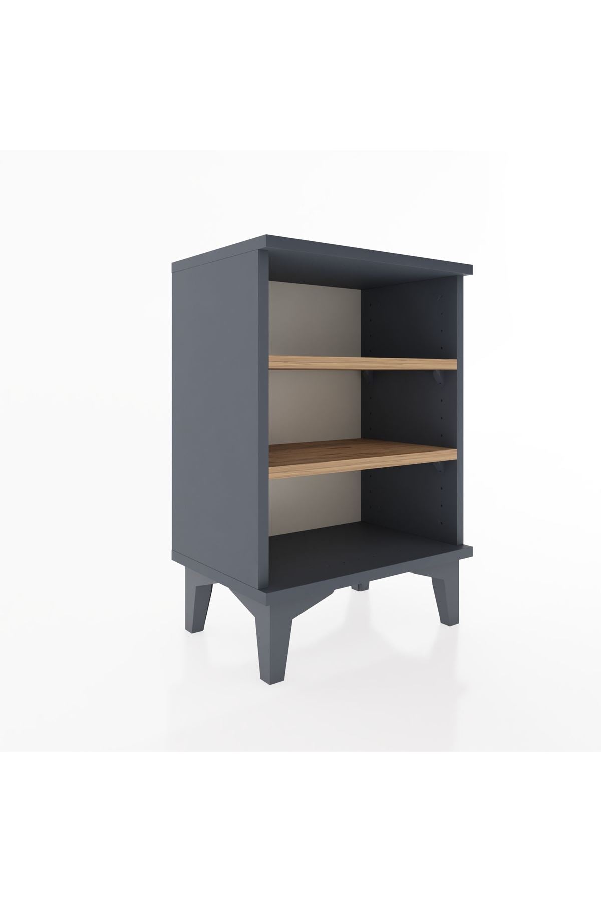 Arges Komodin 2 Raflı 44x30x64 Antrasit-Çam