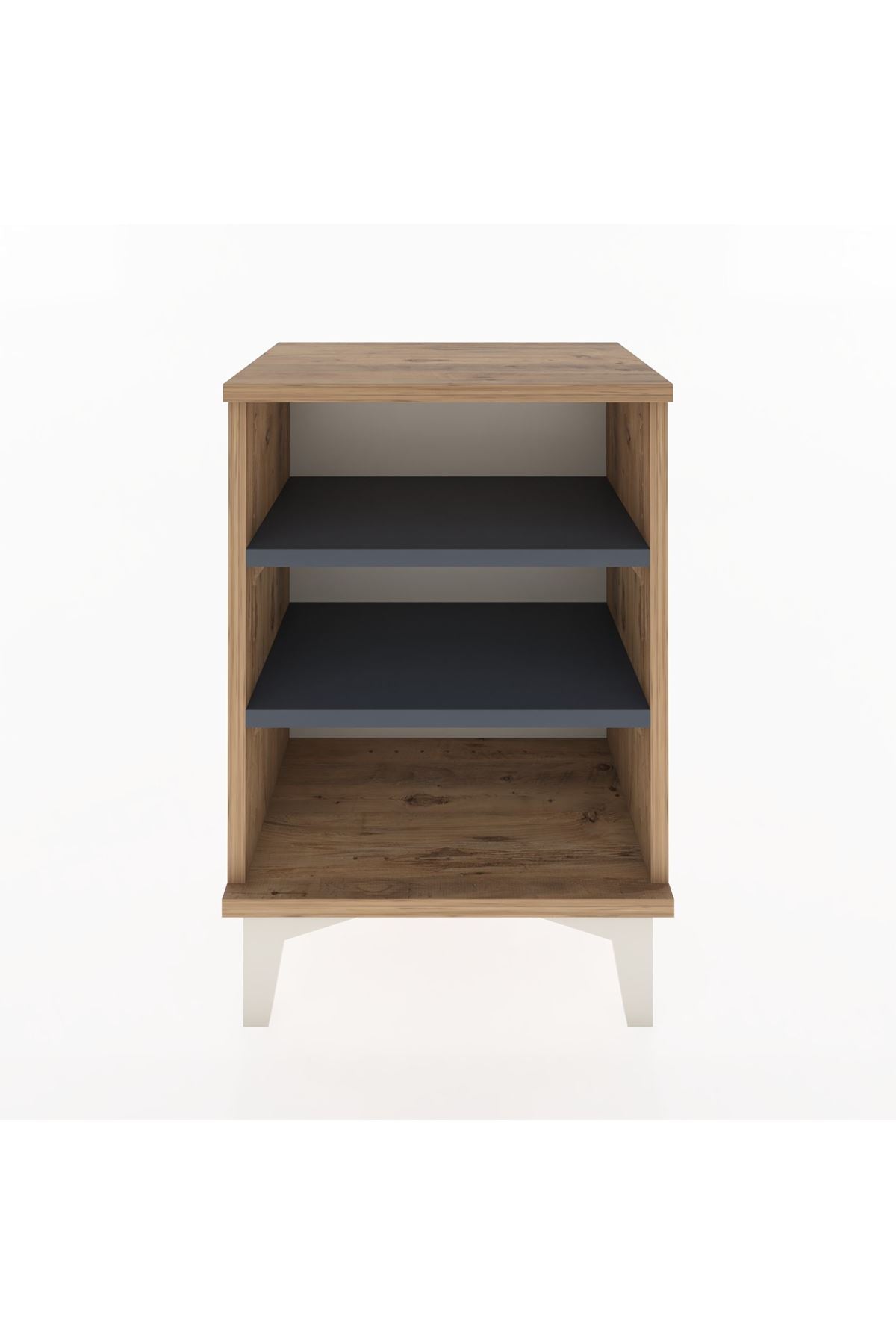 Arges Komodin 2 Raflı 44x30x64 Çam-Antrasit