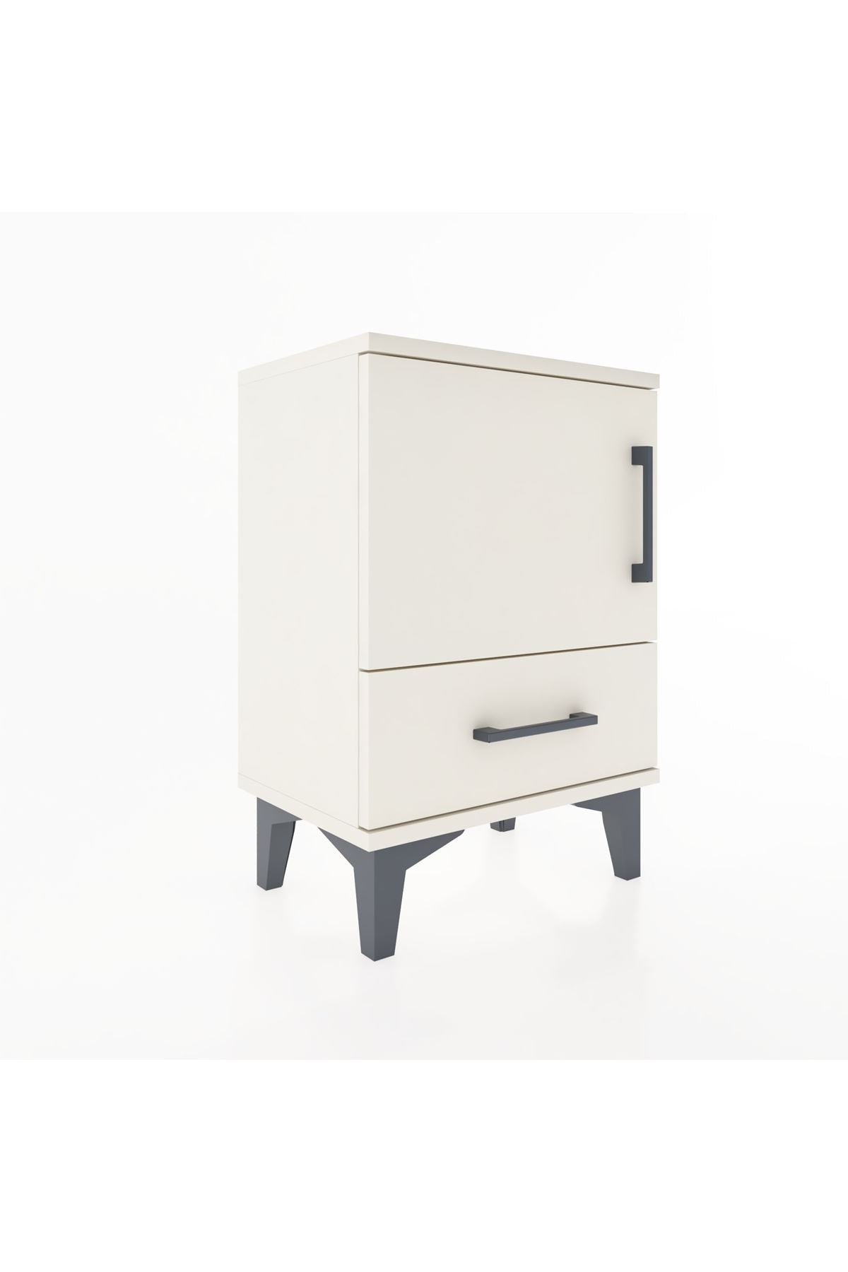 Arges Komodin 2 Raflı Tek Kapaklı 44x30x64 Aytaşı-Aytaşı