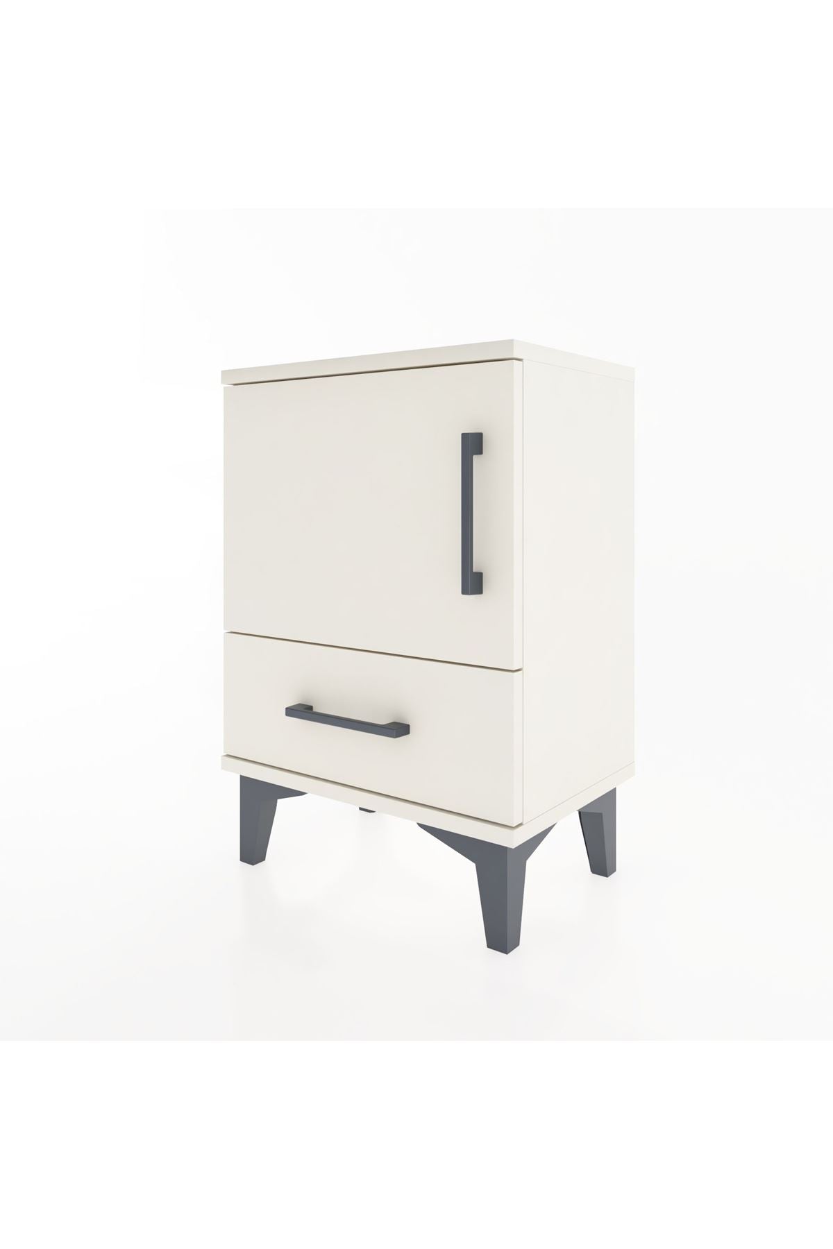 Arges Komodin 2 Raflı Tek Kapaklı 44x30x64 Aytaşı-Aytaşı