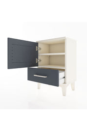 Arges Komodin 2 Raflı Tek Kapaklı 44x30x64 Aytaşı-Antrasit