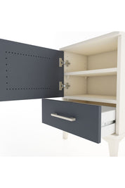 Arges Komodin 2 Raflı Tek Kapaklı 44x30x64 Aytaşı-Antrasit