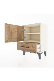 Arges Komodin 2 Raflı Tek Kapaklı 44x30x64 Aytaşı-Çam