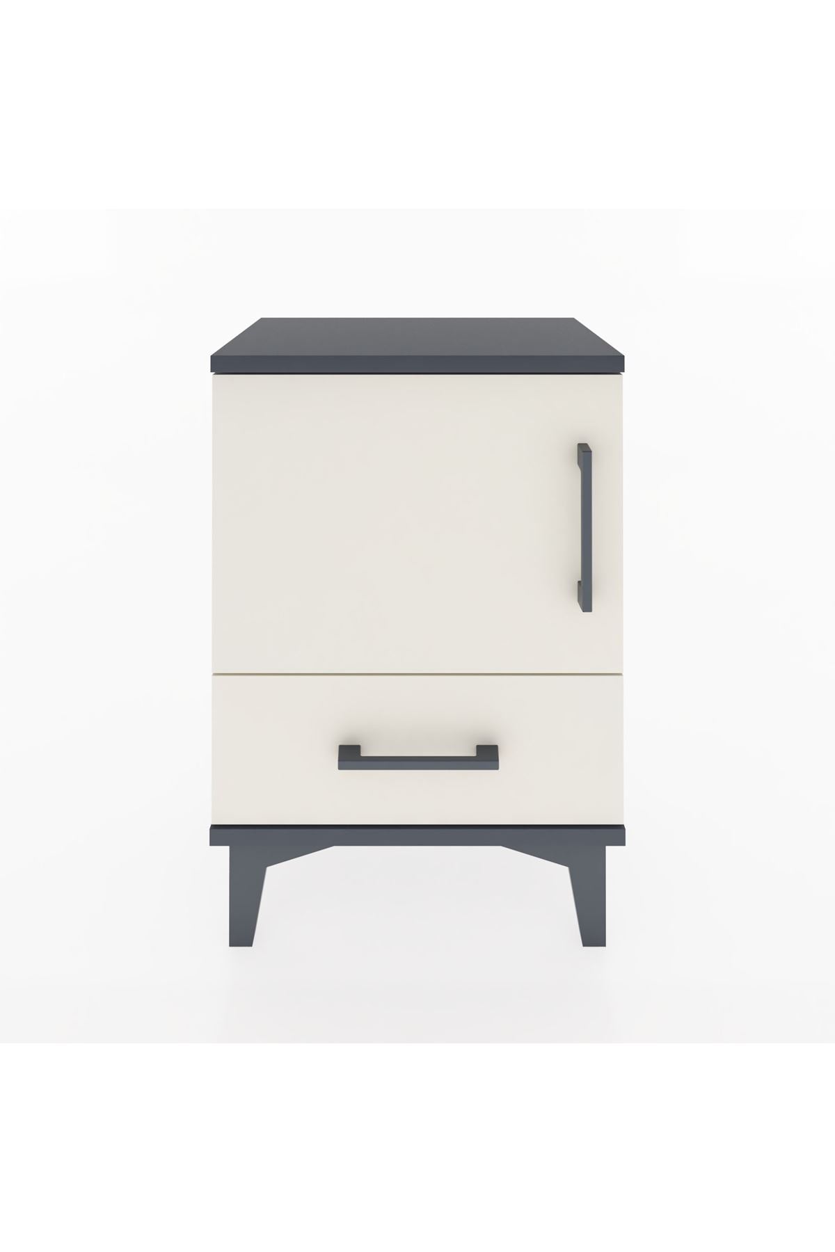 Arges Komodin 2 Raflı Tek Kapaklı 44x30x64 Antrasit-Aytaşı