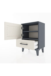 Arges Komodin 2 Raflı Tek Kapaklı 44x30x64 Antrasit-Aytaşı