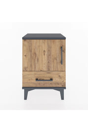 Arges Komodin 2 Raflı Tek Kapaklı 44x30x64 Antrasit-Çam