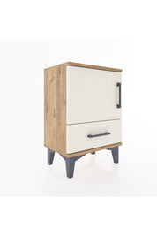 Arges Komodin 2 Raflı Tek Kapaklı 44x30x64 Çam-Aytaşı