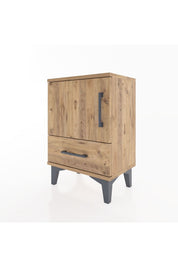 Arges Komodin 2 Raflı Tek Kapaklı 44x30x64 Çam-Çam