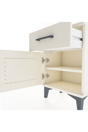 Arges Komodin Tek Raflı Tek Kapaklı 44x30x64 Aytaşı-Aytaşı