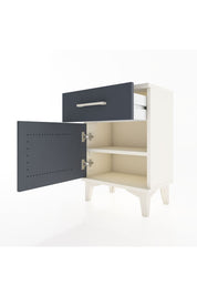 Arges Komodin Tek Raflı Tek Kapaklı 44x30x64 Aytaşı-Antrasit