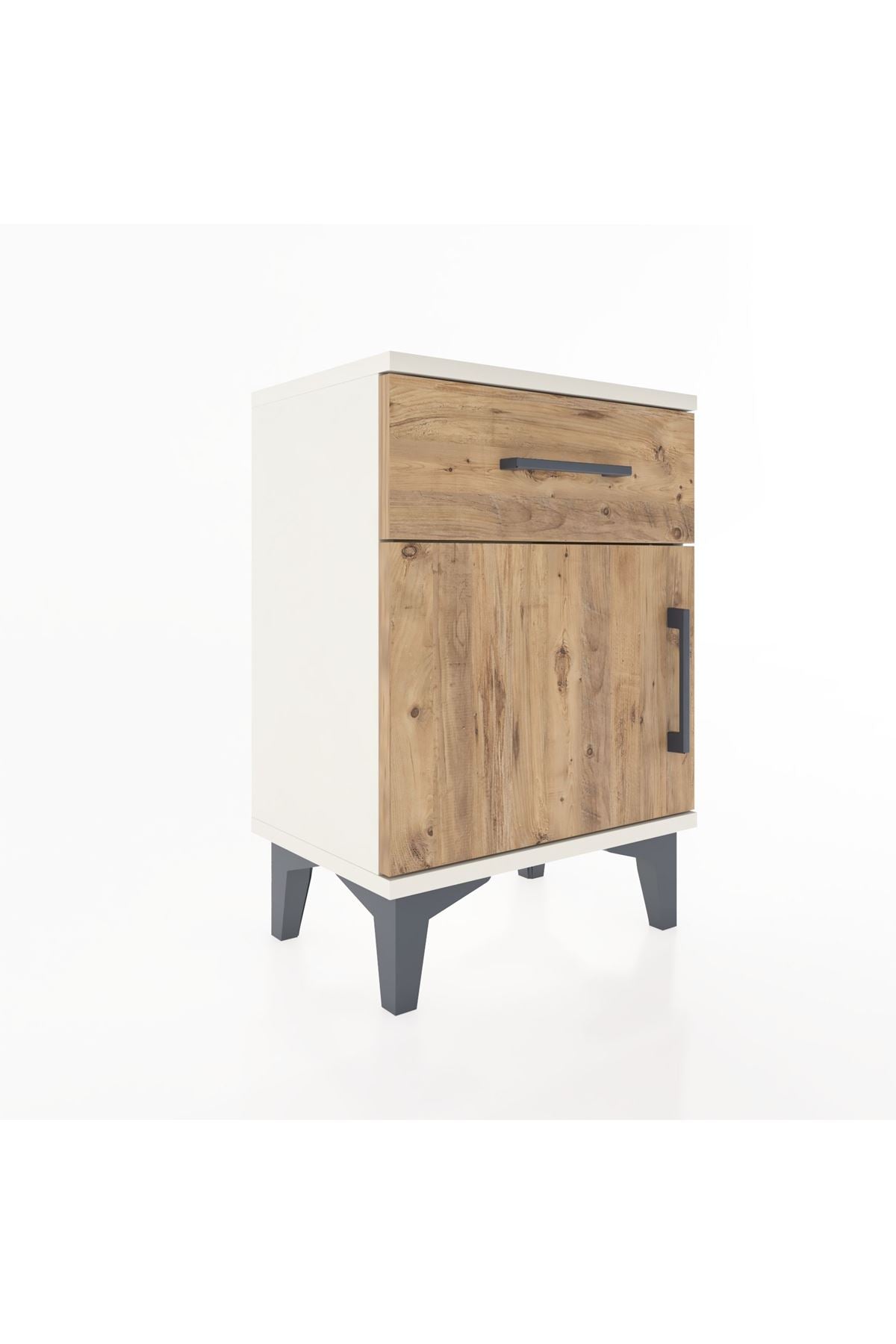 Arges Komodin Tek Raflı Tek Kapaklı 44x30x64 Aytaşı-Çam