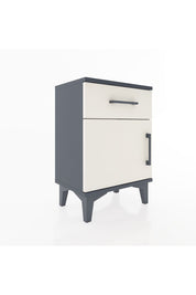 Arges Komodin Tek Raflı Tek Kapaklı 44x30x64 Antrasit-Aytaşı