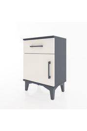 Arges Komodin Tek Raflı Tek Kapaklı 44x30x64 Antrasit-Aytaşı