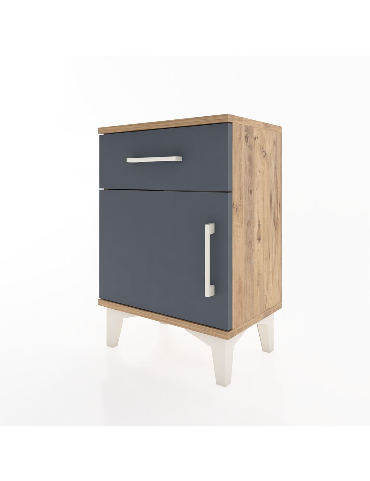 Arges Komodin Tek Raflı Tek Kapaklı 44x30x64 - S07M013V8A
