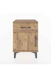 Arges Komodin Tek Raflı Tek Kapaklı 44x30x64 Çam-Çam