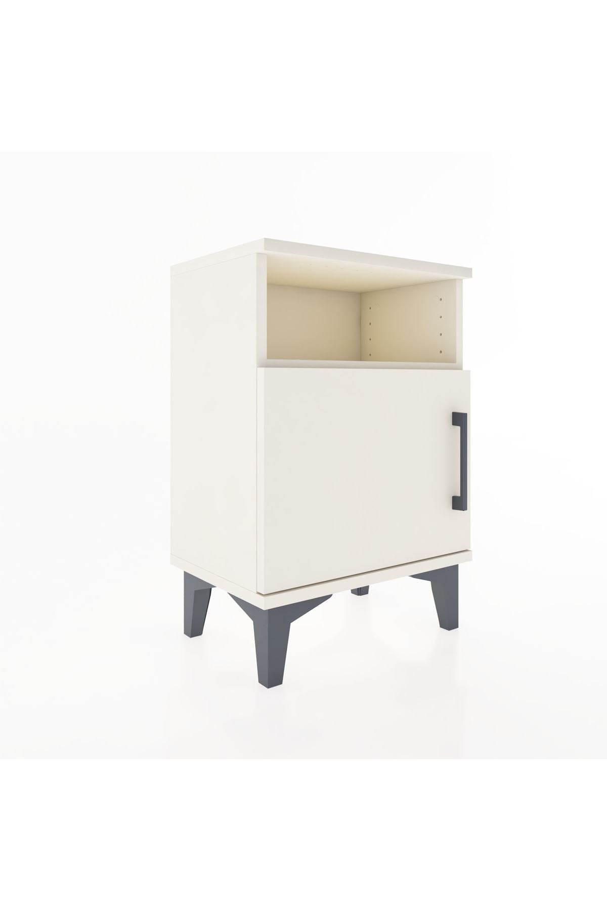 Arges Komodin 2 Raflı Tek Kapaklı 44x30x64 Aytaşı-Aytaşı