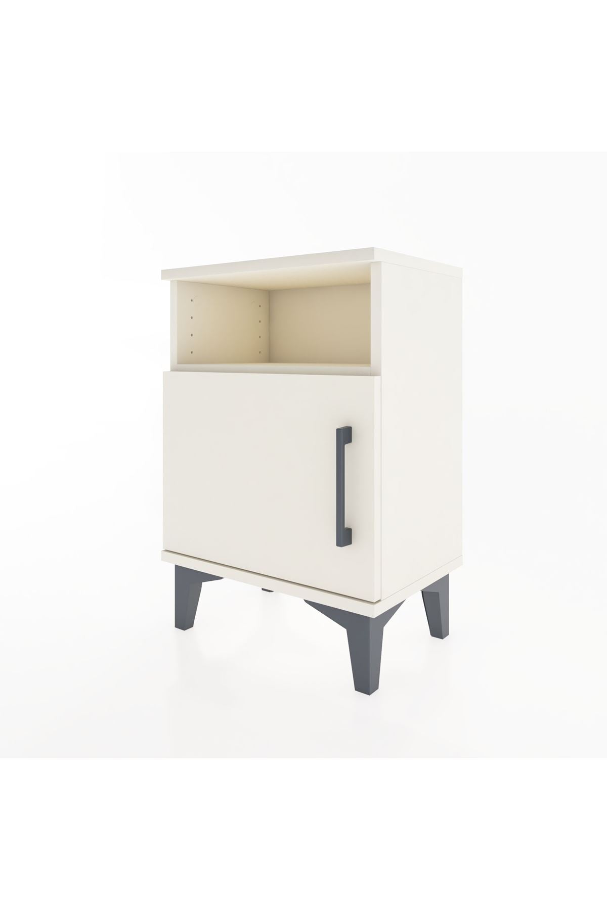 Arges Komodin 2 Raflı Tek Kapaklı 44x30x64 Aytaşı-Aytaşı