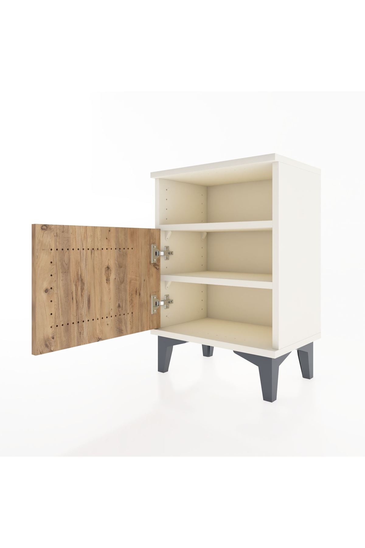 Arges Komodin 2 Raflı Tek Kapaklı 44x30x64 Aytaşı-Çam