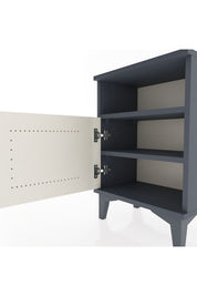 Arges Komodin 2 Raflı Tek Kapaklı 44x30x64 Antrasit-Aytaşı