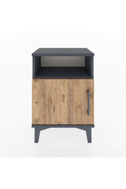 Arges Komodin 2 Raflı Tek Kapaklı 44x30x64 Antrasit-Çam