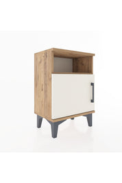 Arges Komodin 2 Raflı Tek Kapaklı 44x30x64 Çam-Aytaşı