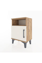 Arges Komodin 2 Raflı Tek Kapaklı 44x30x64 Çam-Aytaşı