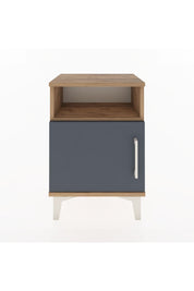 Arges Komodin 2 Raflı Tek Kapaklı 44x30x64 Çam-Antrasit