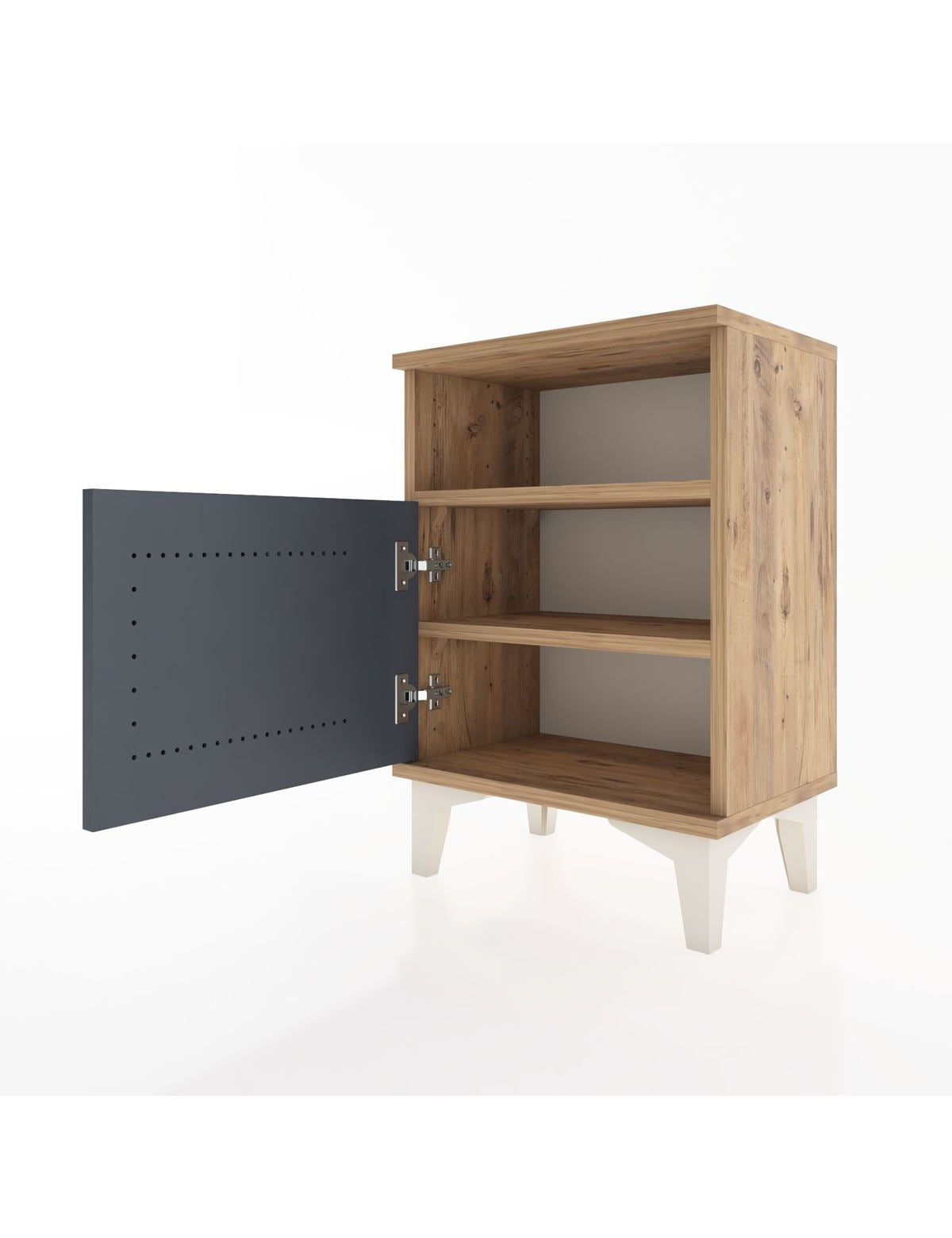 Arges Komodin 2 Raflı Tek Kapaklı 44x30x64 - S07M014V8A