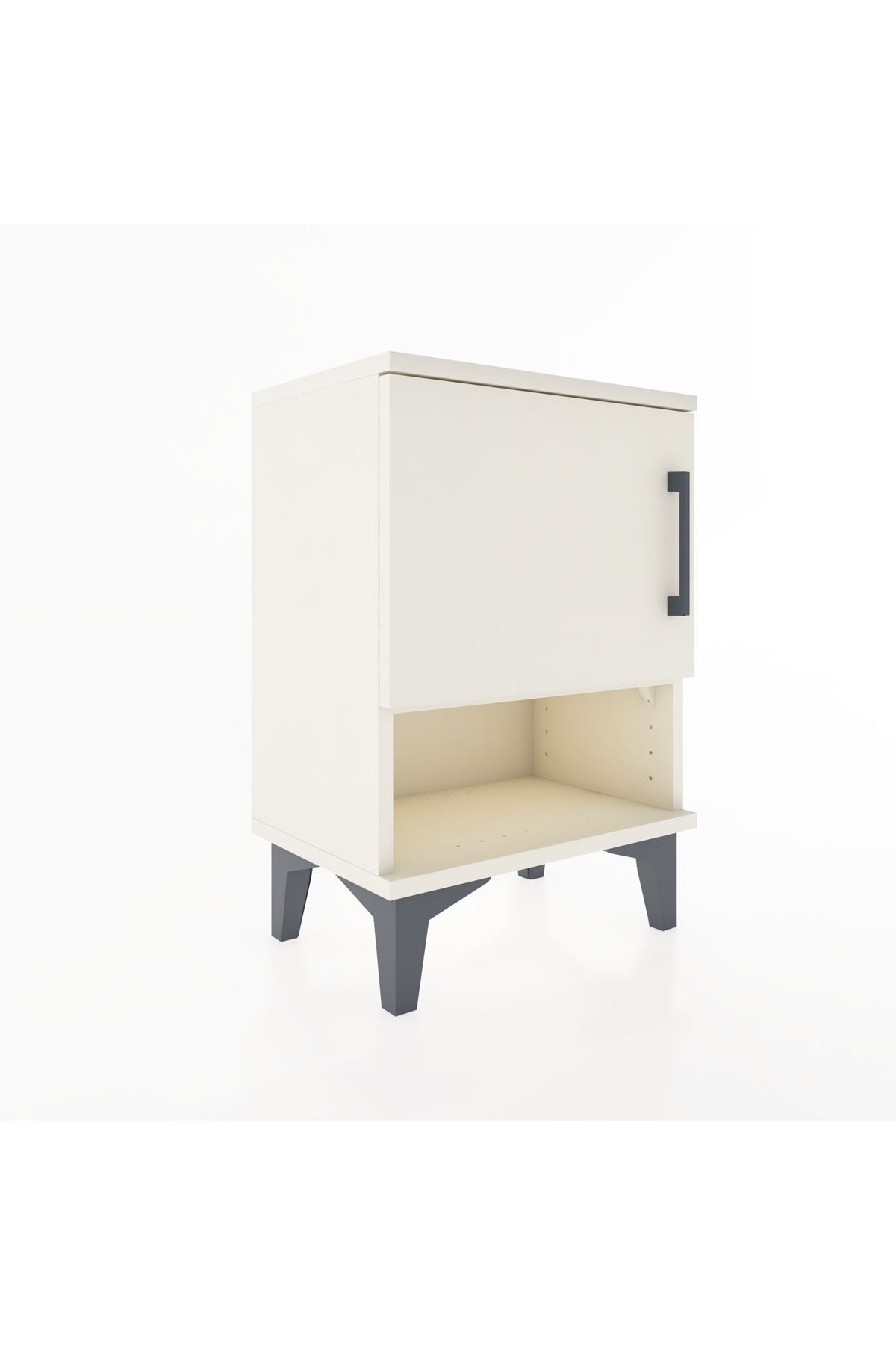 Arges Komodin 2 Raflı Tek Kapaklı 44x30x64 Aytaşı-Aytaşı