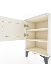 Arges Komodin 2 Raflı Tek Kapaklı 44x30x64 Aytaşı-Aytaşı