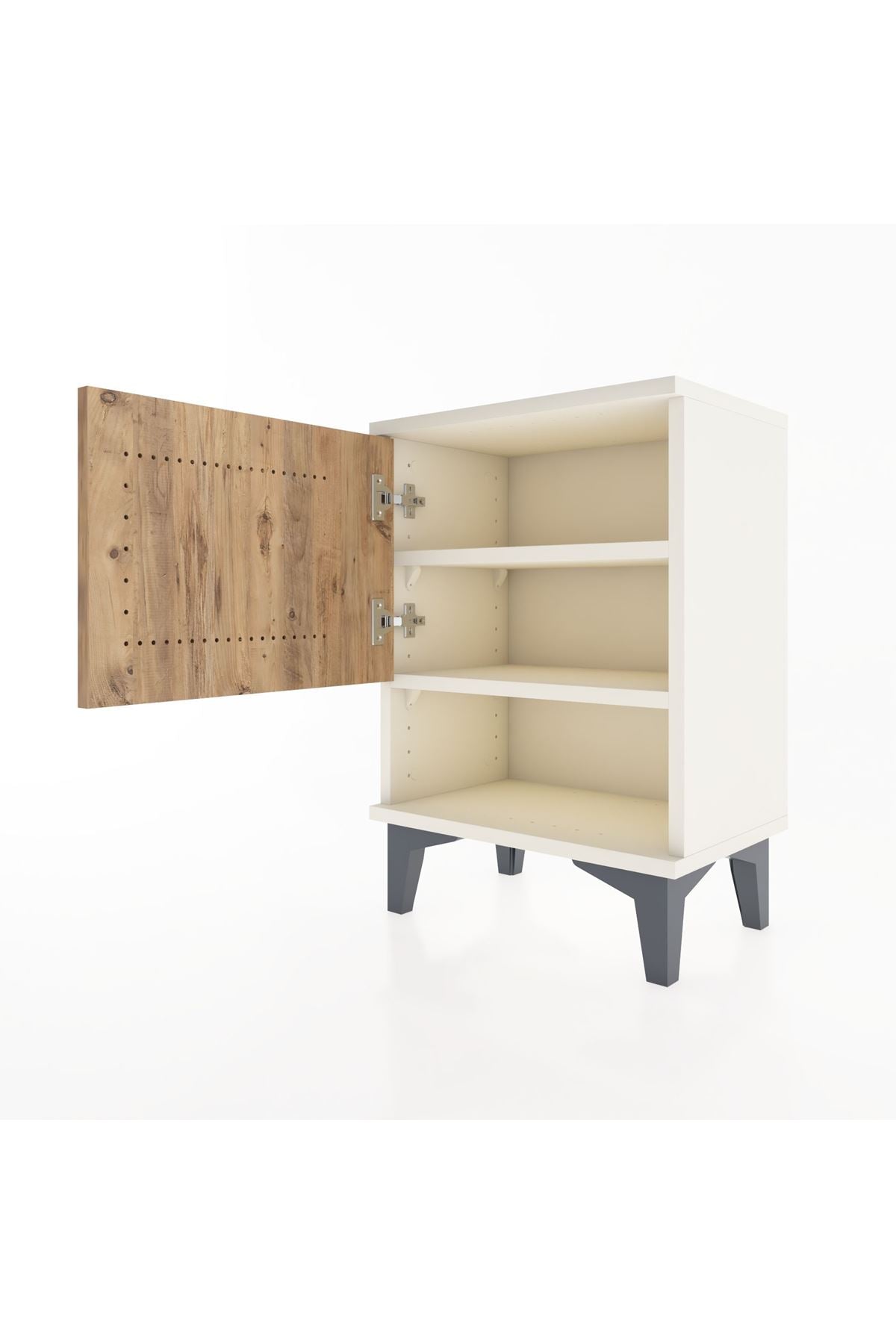 Arges Komodin 2 Raflı Tek Kapaklı 44x30x64 Aytaşı-Çam