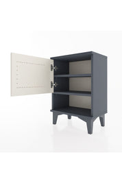 Arges Komodin 2 Raflı Tek Kapaklı 44x30x64 Antrasit-Aytaşı