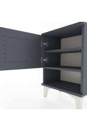 Arges Komodin 2 Raflı Tek Kapaklı 44x30x64 Antrasit-Antrasit