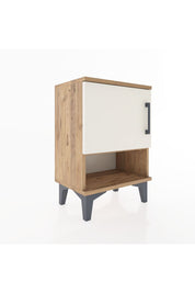 Arges Komodin 2 Raflı Tek Kapaklı 44x30x64 Çam-Aytaşı