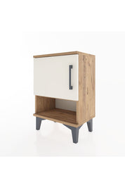 Arges Komodin 2 Raflı Tek Kapaklı 44x30x64 Çam-Aytaşı