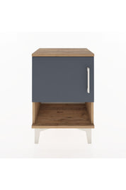 Arges Komodin 2 Raflı Tek Kapaklı 44x30x64 Çam-Antrasit