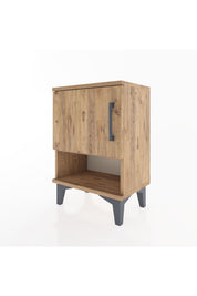 Arges Komodin 2 Raflı Tek Kapaklı 44x30x64 Çam-Çam
