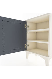 Arges Komodin 2 Raflı Tek Kapaklı 44x30x64 Aytaşı-Antrasit