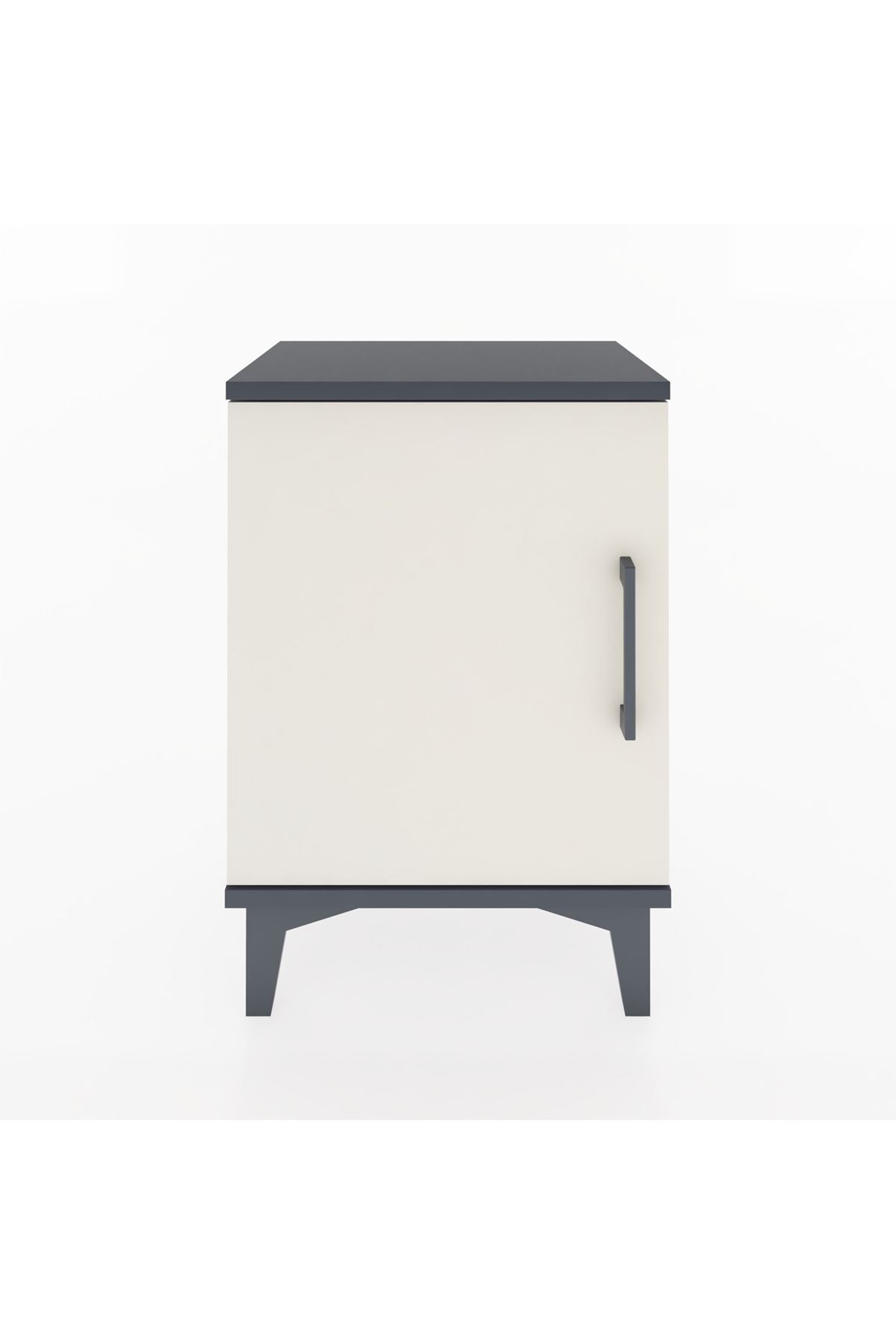 Arges Komodin 2 Raflı Tek Kapaklı 44x30x64 Antrasit-Aytaşı