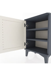 Arges Komodin 2 Raflı Tek Kapaklı 44x30x64 Antrasit-Aytaşı