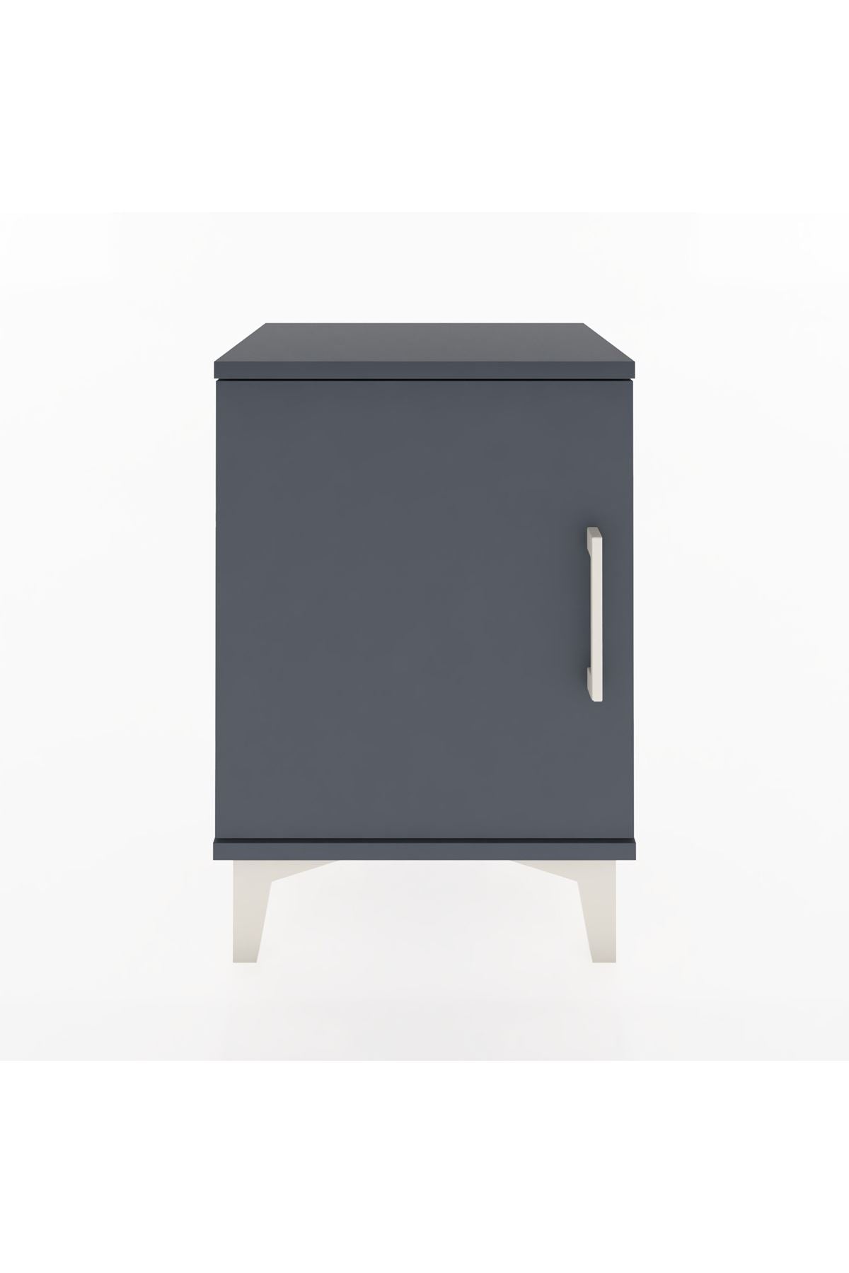 Arges Komodin 2 Raflı Tek Kapaklı 44x30x64 Antrasit-Antrasit