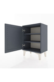 Arges Komodin 2 Raflı Tek Kapaklı 44x30x64 Antrasit-Antrasit