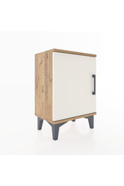 Arges Komodin 2 Raflı Tek Kapaklı 44x30x64 Çam-Aytaşı