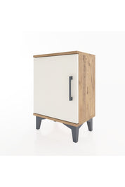 Arges Komodin 2 Raflı Tek Kapaklı 44x30x64 Çam-Aytaşı