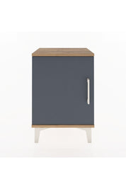 Arges Komodin 2 Raflı Tek Kapaklı 44x30x64 Çam-Antrasit