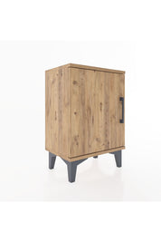 Arges Komodin 2 Raflı Tek Kapaklı 44x30x64 Çam-Çam
